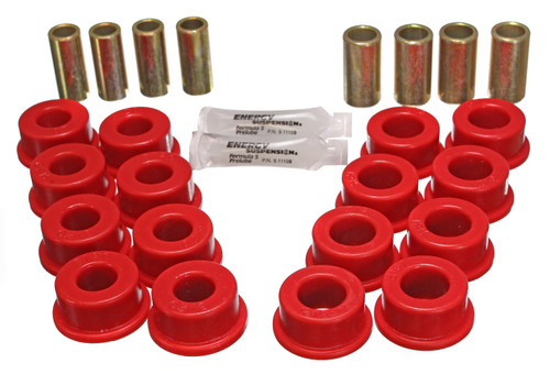 Control Arm Bushing Set, Red, Rear, Performance Polyurethane | 3063.3145R