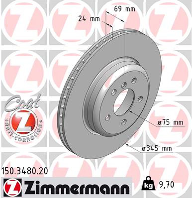 Coat Z Brake Rotor | ZIM150.3480.20