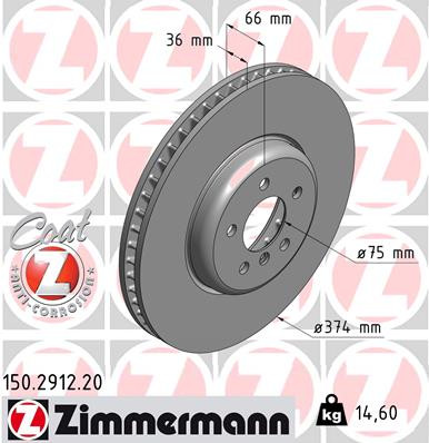 Coat Z Brake Rotor | ZIM150.2912.20