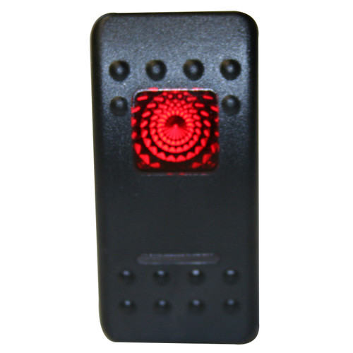 Rocker Switch - Momentary (ON)/OFF Lighted Red 3-Pin | BDW20284