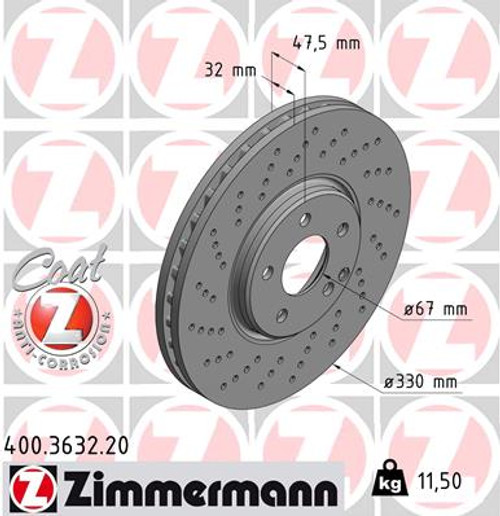 Coat Z Brake Rotor | ZIM400.3632.20