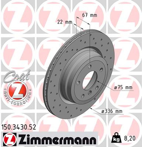 Sport Coat Z Brake Rotor | ZIM150.3430.52