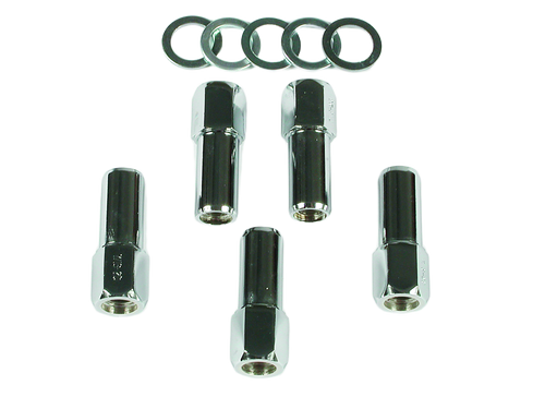 Mag Competition Wheel Lug Nut Kit 1/2"-20", 13/16" Hex, Chrome - 5/Set | MRG4303G