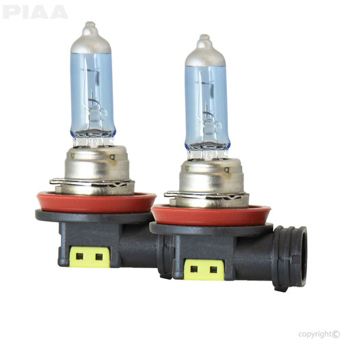 H8 Xtreme White Hybrid Replacement Bulb, 12V, 35W, 3900K, Twin Pack | PIA23-10108