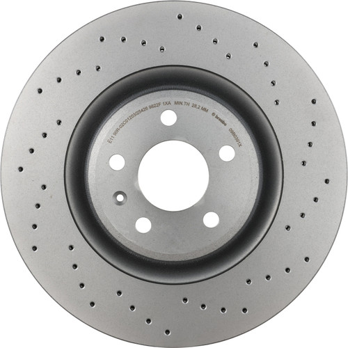 Premium UV Coated Xtra Cross Drilled Front Brake Rotor | BBB09.B039.1X