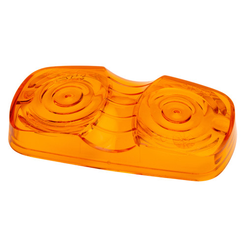 Clearance Marker Replacement Lenses, Two-Bulb Square Lens, Amber | GRO91963