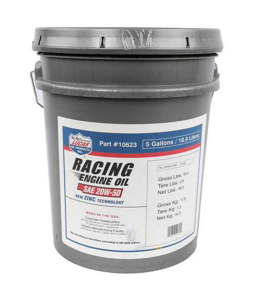 Racing Only SAE 20W50 Conventional Engine Oil - 18.9L | LUC10623