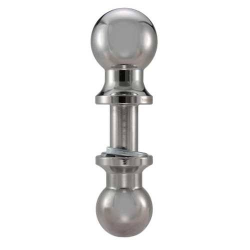 2” & 2-5/16” Double Tow Ball ?? Chrome, for Aluminum Hitches | TMXTDBAL22516