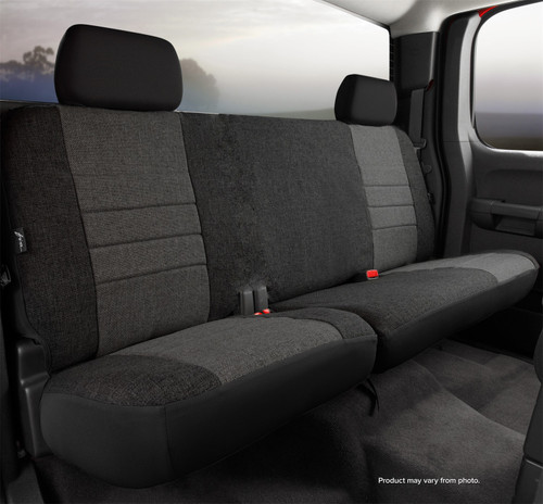 OE30 Series - Oe Tweed Custom Fit Rear Seat Cover- Charcoal, with Super Grip fastening system for easy installation and wear resistant tweed fabric. | 947OE32-66 CHARC