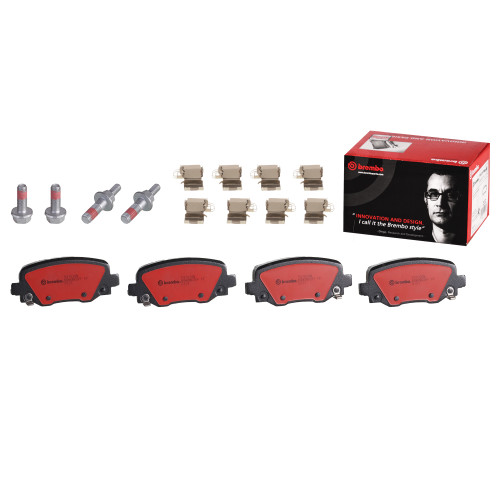 Premium NAO Ceramic OE Equivalent Rear Disc Brake Pad Set | BBBP37020N