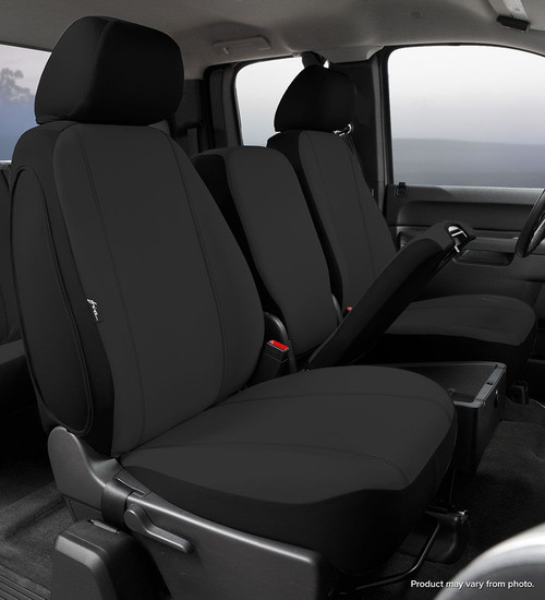 SP80 Series - Seat Protector Poly-Cotton Custom Fit Front Seat Cover - Black | 947SP87-30 BLACK