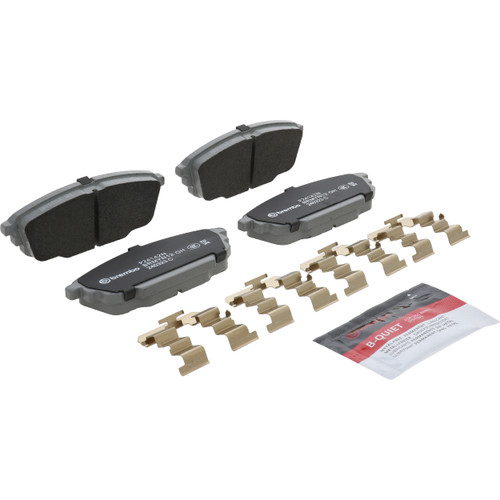 Premium NAO Ceramic OE Equivalent Rear Disc Brake Pad Set | BBBP24142N