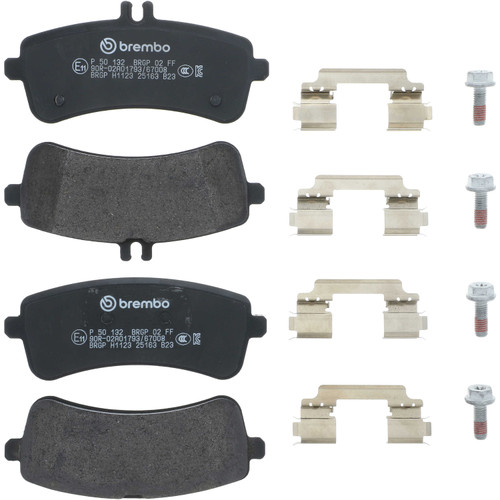 Premium Low-Met OE Equivalent Rear Disc Brake Pad Set | BBBP50132
