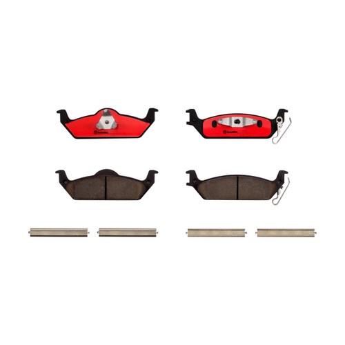 Premium NAO Ceramic OE Equivalent Rear Disc Brake Pad Set | BBBP15012N