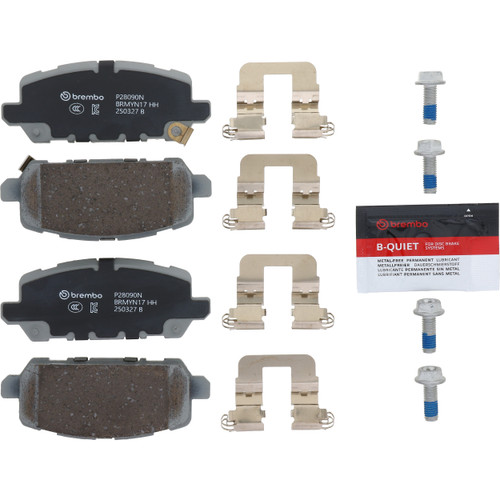 Premium NAO Ceramic OE Equivalent Rear Disc Brake Pad Set | BBBP28090N