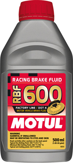 RBF 600 Fl Fully Synthetic Racing DOT 4 Brake Fluid - 500mL | MOT100949