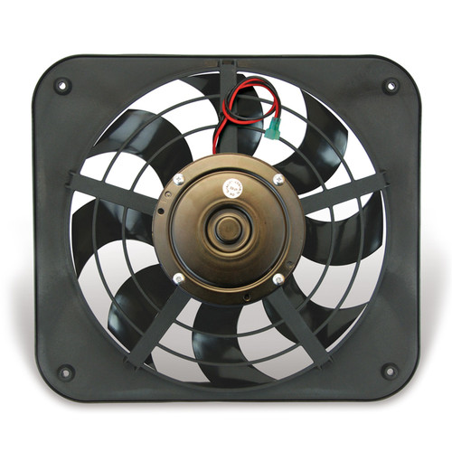 Fan Electric 12 single shrouded Lo-Profile S-blade pusher fan w/ controls | 346104726