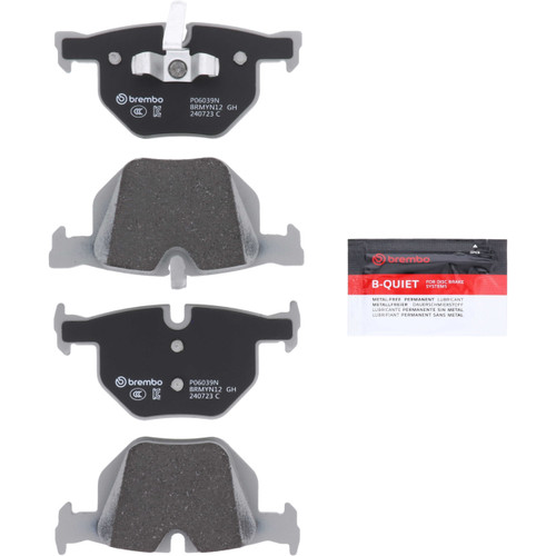 Premium NAO Ceramic OE Equivalent Rear Disc Brake Pad Set | BBBP06039N