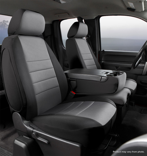 NP90 Series - Neoprene Custom Fit Front Seat Cover- Black/Gray Center Panel | 947NP99-34 GRAY