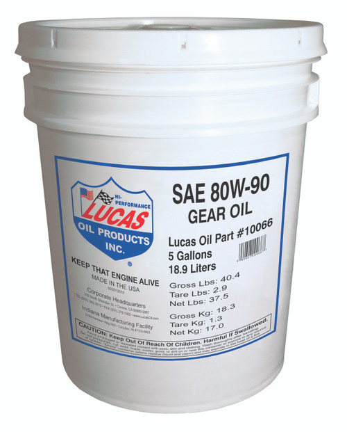 SAE 80W-90 Heavy Duty Gear Oil - 18.9L | LUC10066