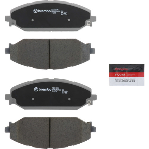 Premium NAO Ceramic OE Equivalent Front Brake Pad Set | BBBP23193N