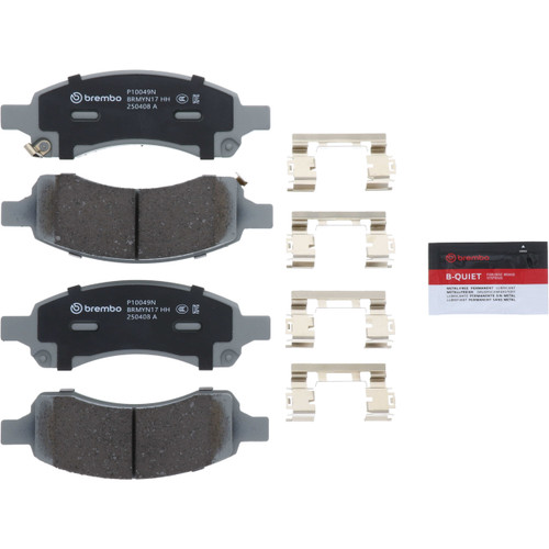 Premium NAO Ceramic OE Equivalent Front Brake Pad Set | BBBP10049N