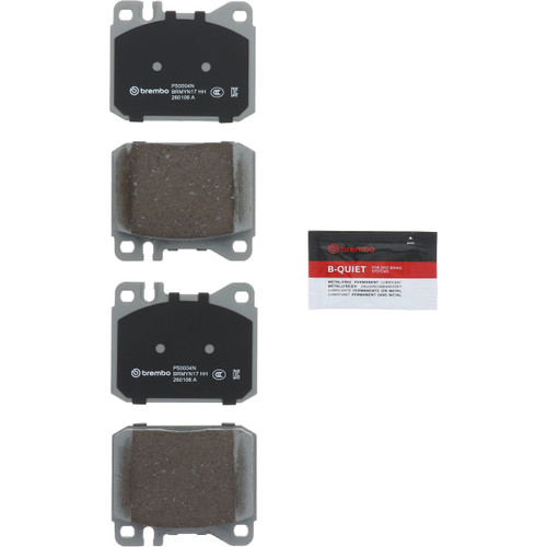 Premium NAO Ceramic OE Equivalent Front Brake Pad Set | BBBP50004N