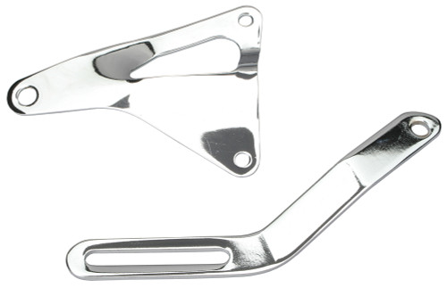 Alternator Bracket Set; Ford 289, 302, 351W- Chrome | 5189455
