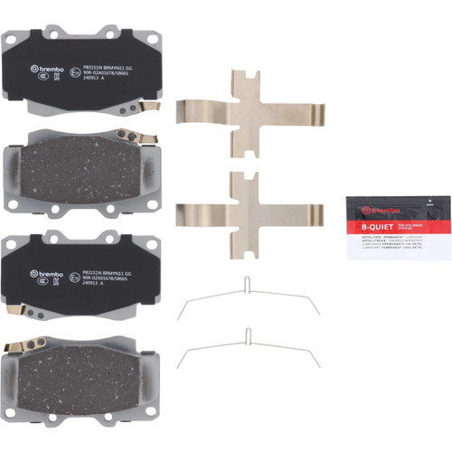 Premium NAO Ceramic OE Equivalent Front Brake Pad Set | BBBP83151N