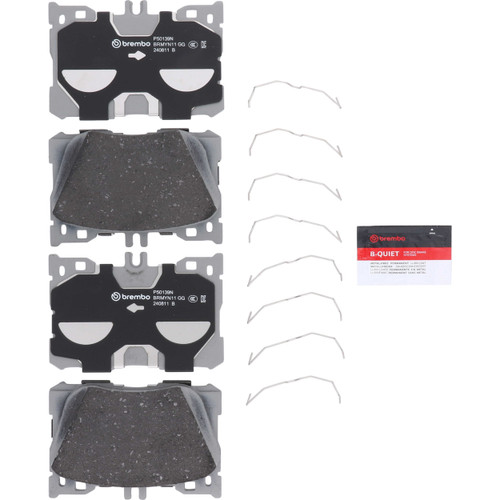 Premium NAO Ceramic OE Equivalent Front Brake Pad Set | BBBP50139N