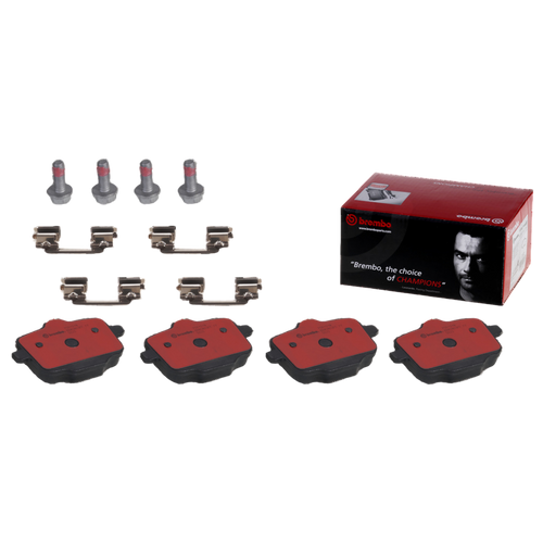 Premium NAO Ceramic OE Equivalent Rear Disc Brake Pad Set | BBBP06101N