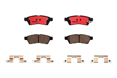 Premium NAO Ceramic OE Equivalent Rear Disc Brake Pad Set | BBBP56077N