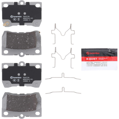 Premium NAO Ceramic OE Equivalent Rear Disc Brake Pad Set | BBBP83073N