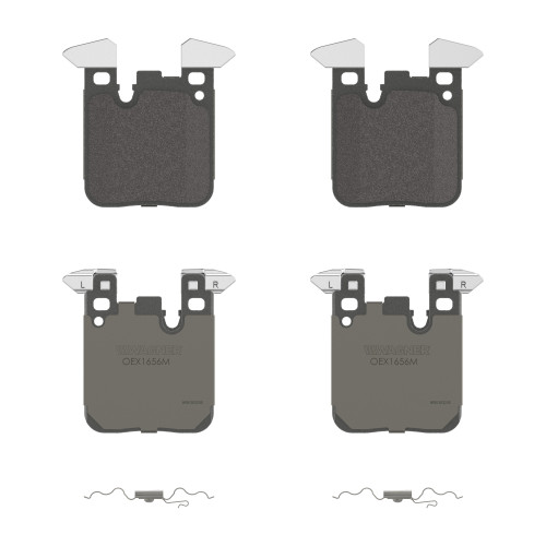 OEX Rear Disc Brake Pad Set Premium Semi-Metallic | WAGOEX1656M