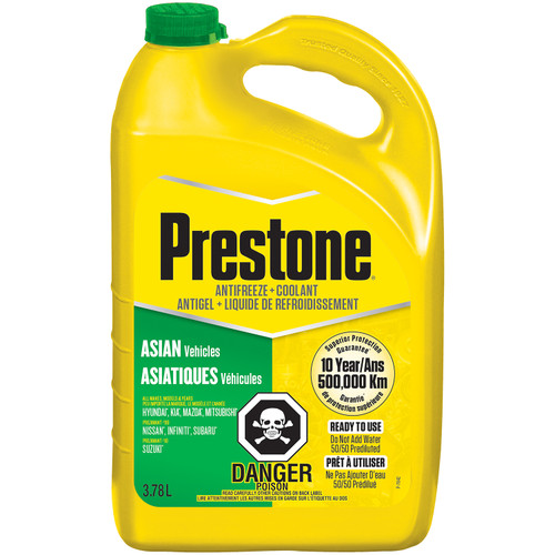 Asian Vehicles (Green) Antifreeze+Coolant - 3.78L - Ready to Use, 50/50 | 56778122