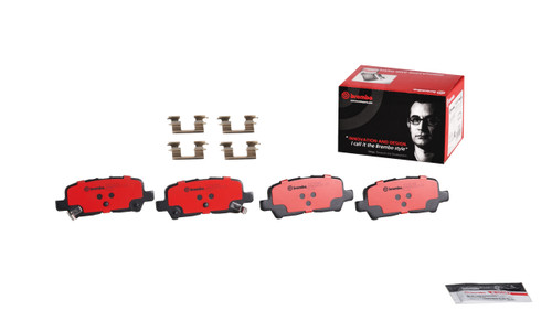 Premium NAO Ceramic OE Equivalent Rear Disc Brake Pad Set | BBBP37014N