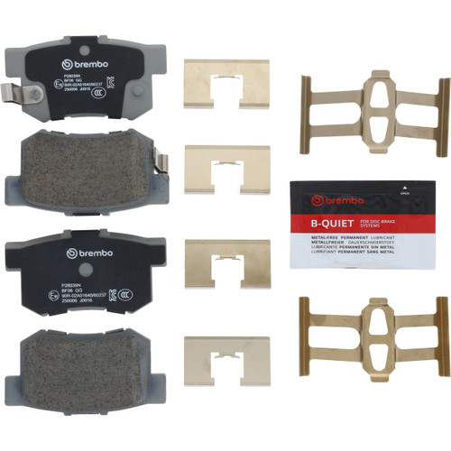 Premium NAO Ceramic OE Equivalent Rear Disc Brake Pad Set | BBBP28039N