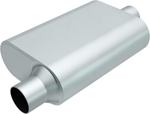 Exhaust Muffler 3" Inlet (ID) 3" Outlet (ID), Aluminized Chambered - Offset/Center | 25KR23041