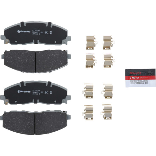 Premium NAO Ceramic OE Equivalent Front Brake Pad Set | BBBP11035N