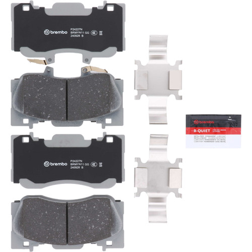 Premium NAO Ceramic OE Equivalent Front Brake Pad Set | BBBP24227N