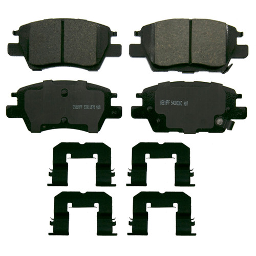 QuickStop Front Disc Brake Pad Set Ceramic | WAGZD1844