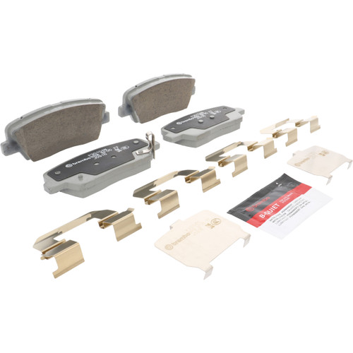 Premium NAO Ceramic OE Equivalent Rear Disc Brake Pad Set | BBBP30104N