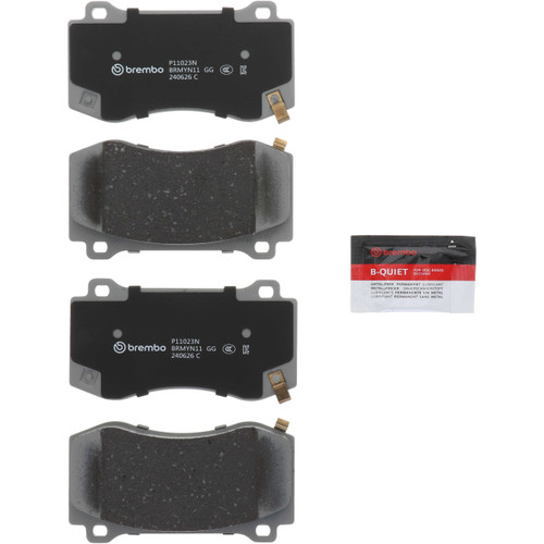 Premium NAO Ceramic OE Equivalent Front Brake Pad Set | BBBP11023N