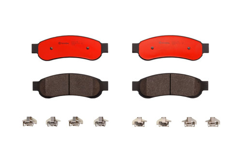 Premium NAO Ceramic OE Equivalent Rear Disc Brake Pad Set | BBBP24117N