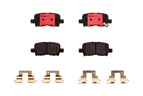Premium NAO Ceramic OE Equivalent Rear Disc Brake Pad Set | BBBP28057N