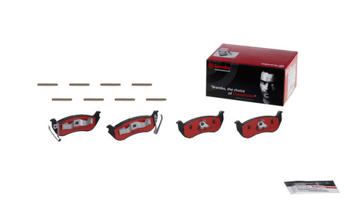 Premium NAO Ceramic OE Equivalent Rear Disc Brake Pad Set | BBBP37009N