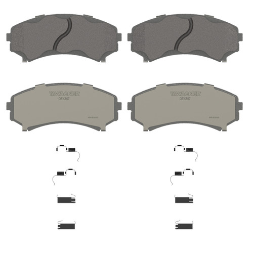 OEX Front Disc Brake Pad Set Premium Ceramic | WAGOEX867