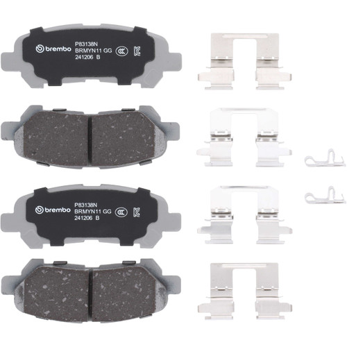 Premium NAO Ceramic OE Equivalent Rear Disc Brake Pad Set | BBBP83138N