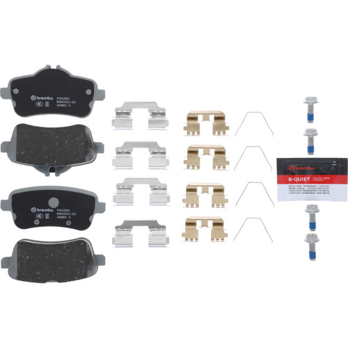 Premium NAO Ceramic OE Equivalent Rear Disc Brake Pad Set | BBBP50100N