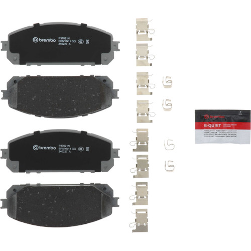 Premium NAO Ceramic OE Equivalent Front Brake Pad Set | BBBP37021N